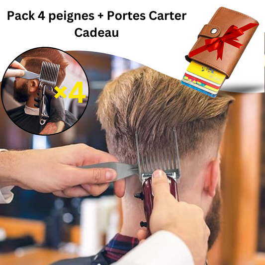 Pack 4 peignes + Cadeau