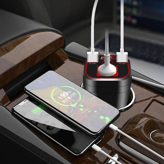 Convertisseur de puissance de voiture 200W 12V/24V-220V, 2 Ports USB, adaptateur type-c L3L1