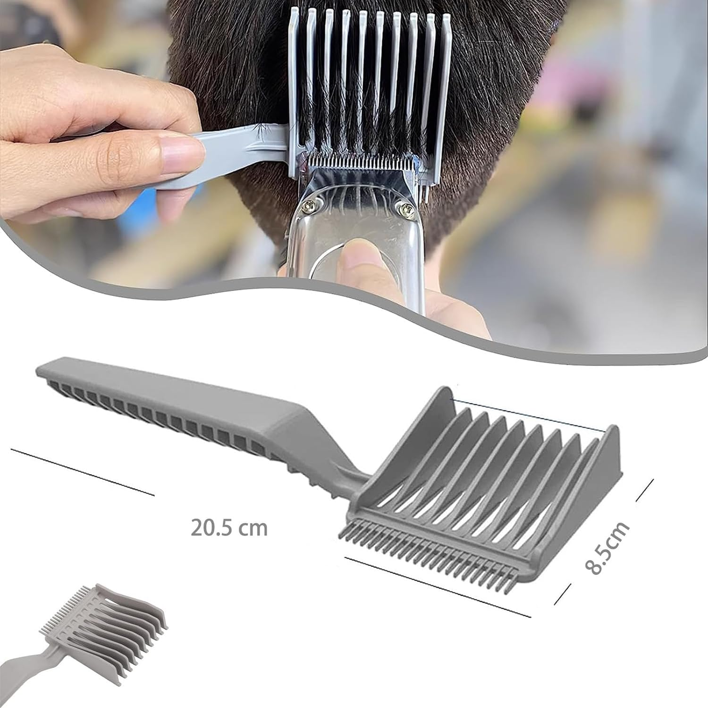 Pack 4 peignes à tête plate pour cheveux